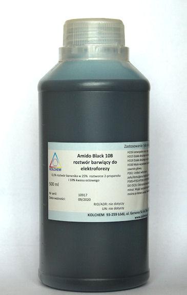 Amido Black 10 B (Czer amidowa 10B) roztwr barwicy do elektroforezy 500 ml