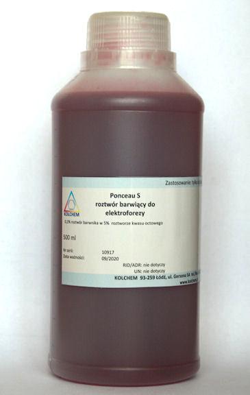 Ponceau S (Ps S) roztwr barwicy do elektroforezy 500 ml